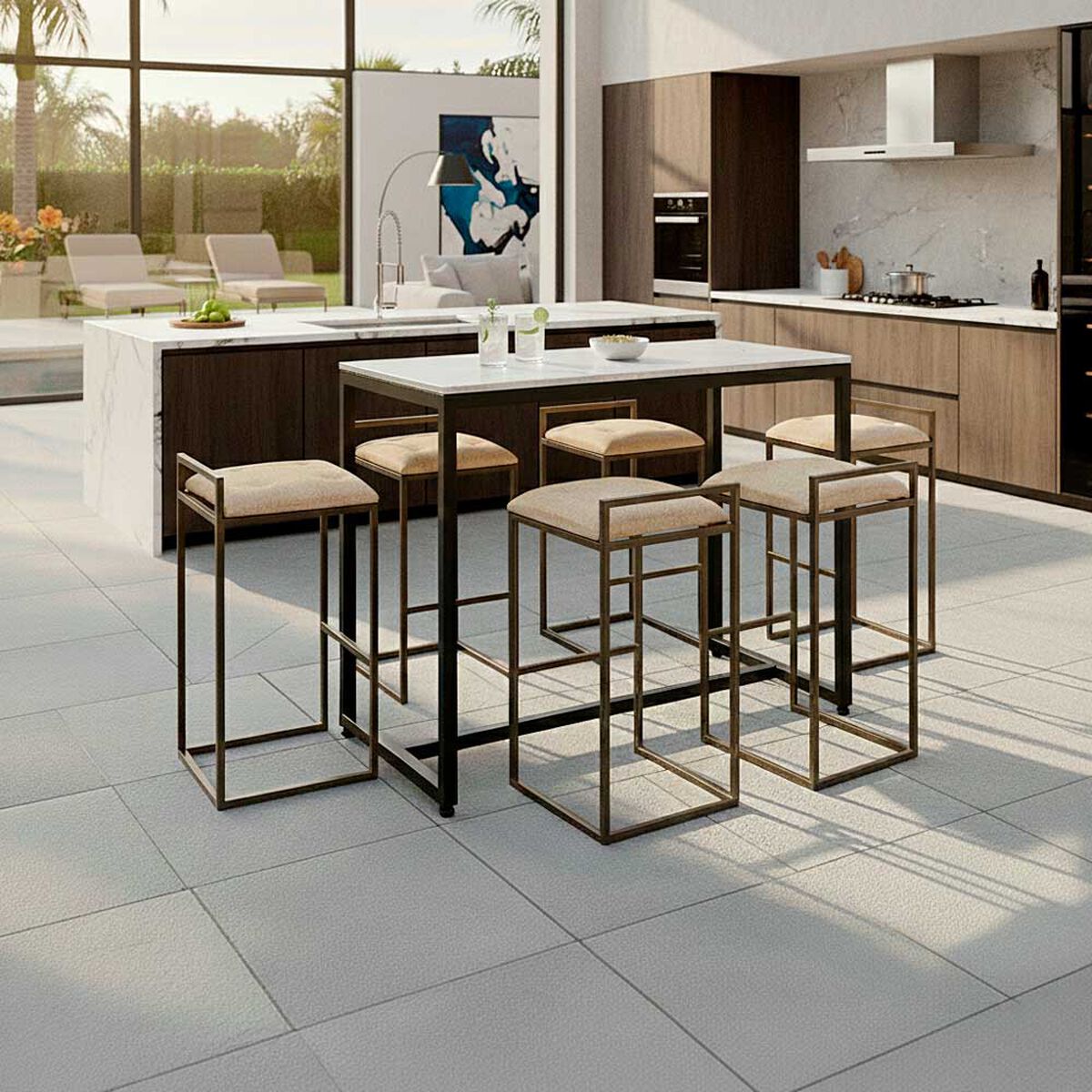 Pack 2 Sillas Mons Barcelona Beige