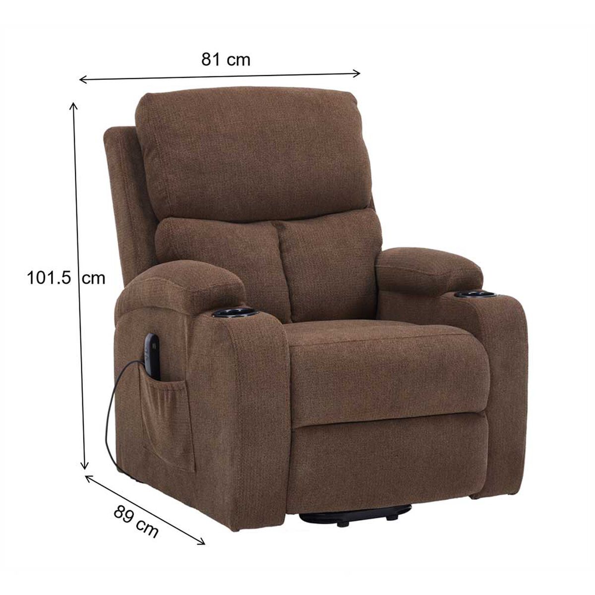 Bergere Reclinable Casanova Lift Top 1 Cuerpo Caf&eacute;