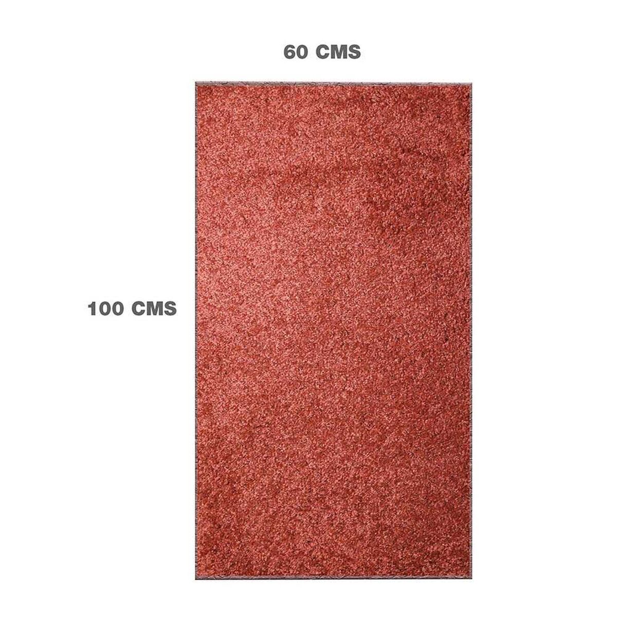 Bajada De Cama Doral Shaggy 100 x 60 cm Terracota