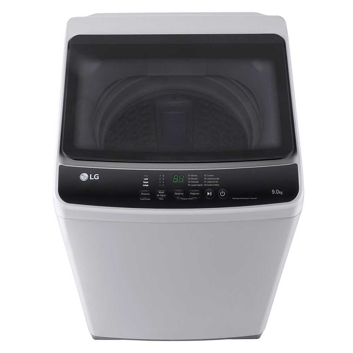 Lavadora LG WT9EL 9 Kg Middle Free Silver