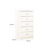Cómoda Stanford 5 Cajones Blanco