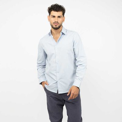 Camisa Slim Manga Larga Hombre Zibel