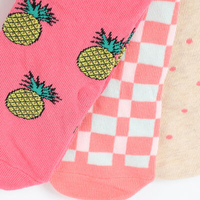 Imagen 2 del producto Pack 3 Unidades Calcetin Mujer Corto de Algodón Icono Surtido