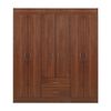 Closet Stanford 6 Puertas 2 Cajones Cerezo