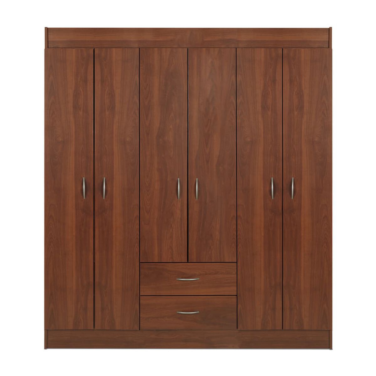 Closet Stanford 6 Puertas 2 Cajones Cerezo