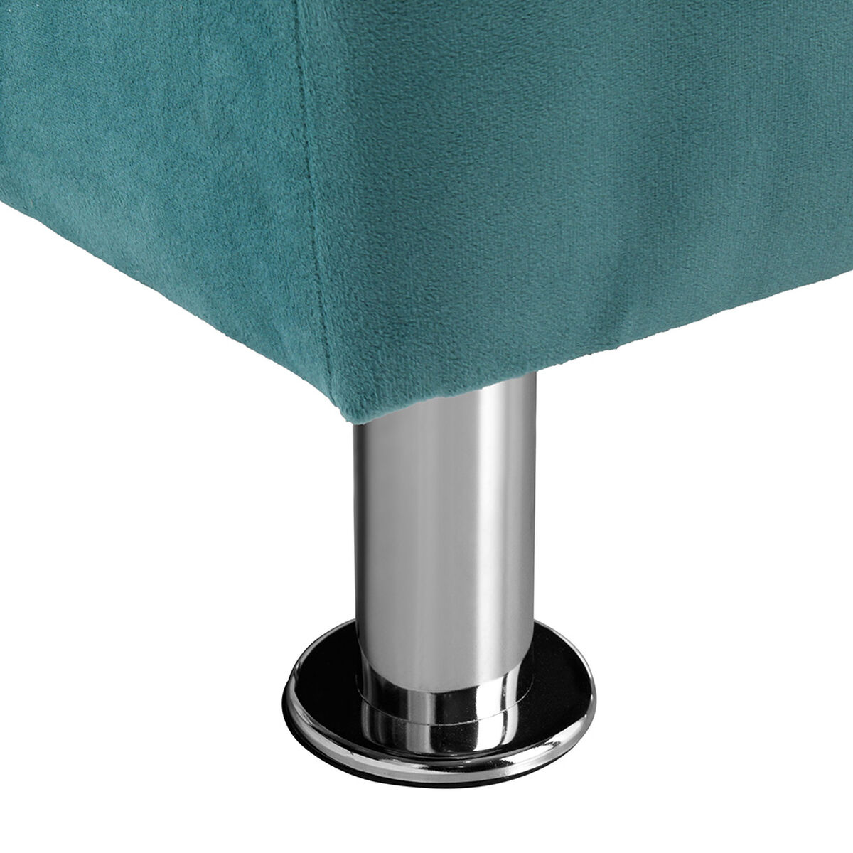 Banqueta Felpa Bodevir Lisboa 2 Cuerpos Turquesa