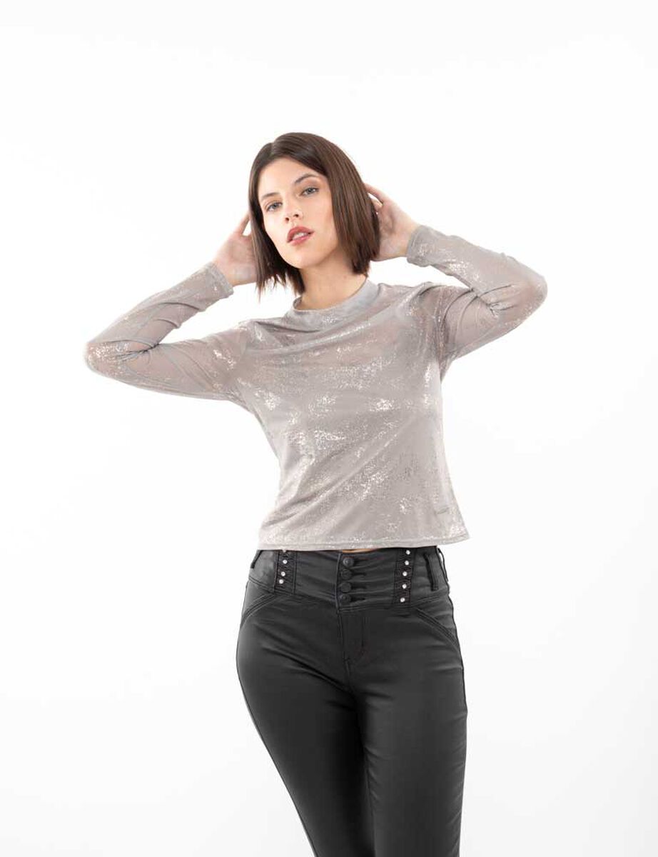 Polera Manga Larga Mujer Fiorucci