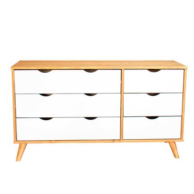 Imagen 2 del producto Cómoda Vekkahome Luna 6 Cajones Café