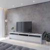 Rack TV Decocasa Aspen Hasta 75" Off White