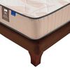 Cama Europea Flex Base Dividida King Dual Sensity + Respaldo Royal