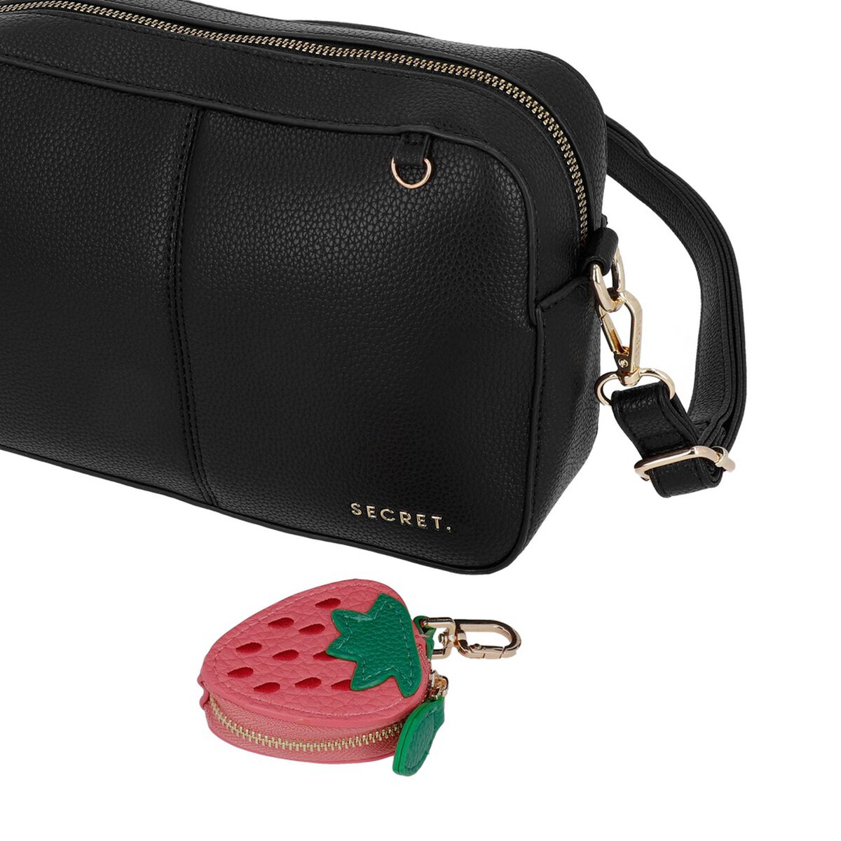 Cartera Bandolera Secret Aruba SC7 Peque&ntilde;a Negro