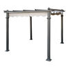 Gazebo Tela Aluminio Retractil Spazzio Roma 3 x 3 mts