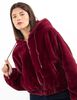Chaqueta Crop Terciopelo Plush Mujer Fiorucci