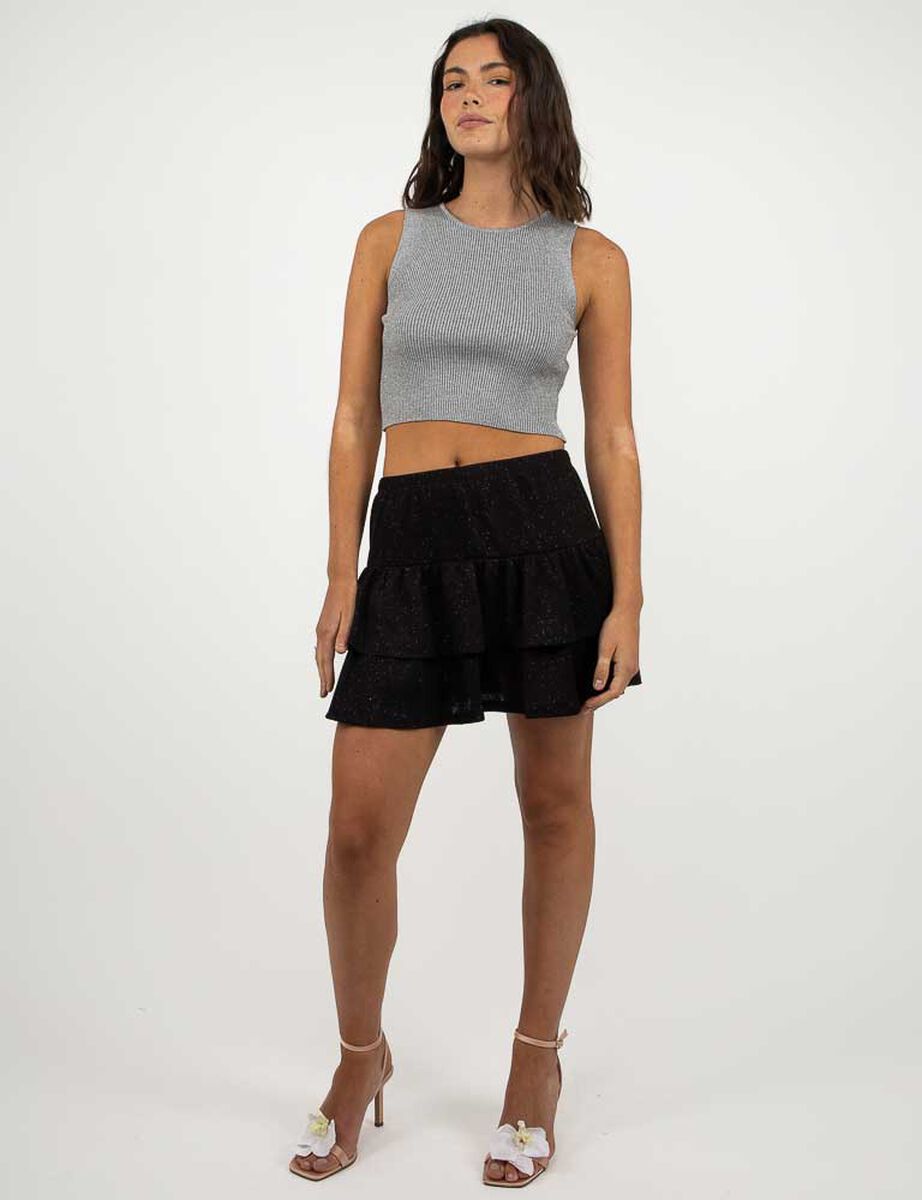 Sweater Crop Sin Mangas Mujer Icono