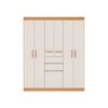 Closet Vekkahome Berna 7 Puertas 2 Cajones Beige
