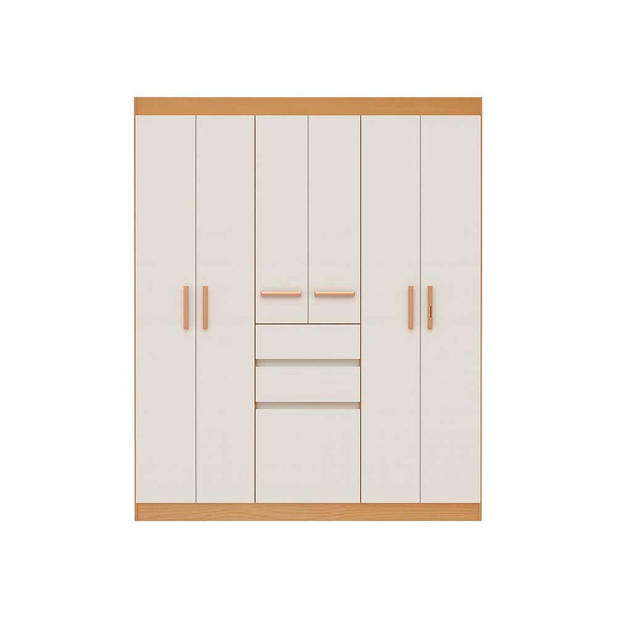 Closet Vekkahome Berna 7 Puertas 2 Cajones Beige