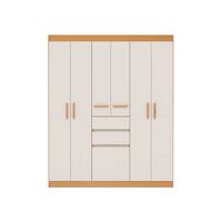 Closet Vekkahome Berna 7 Puertas 2 Cajones Beige