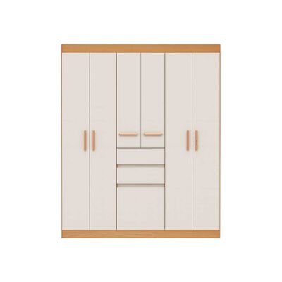 Closet Vekkahome Berna 7 Puertas 2 Cajones Beige