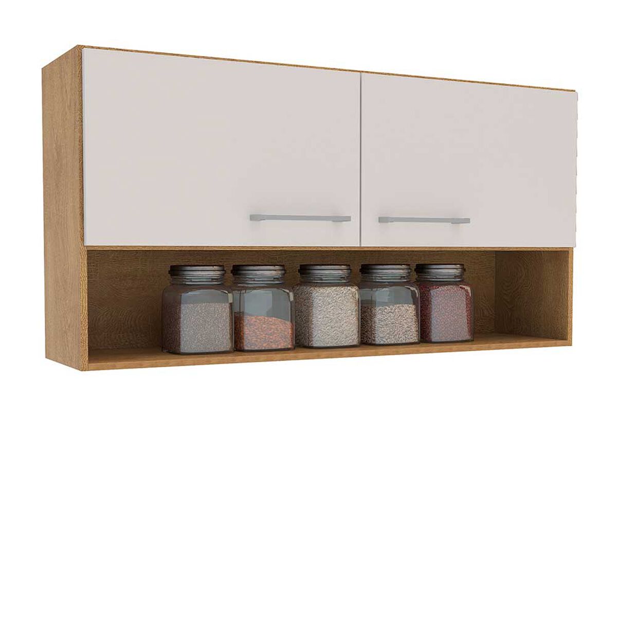Mueble de Cocina Aereo Vekkahome Evandro 2 Puertas Blanco