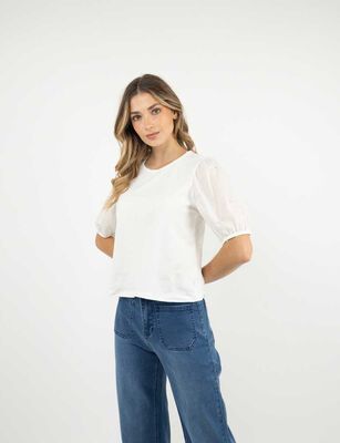 Imagen 1 del producto Polera Manga Corta Mujer Zibel Blanco, Negro, Rosado