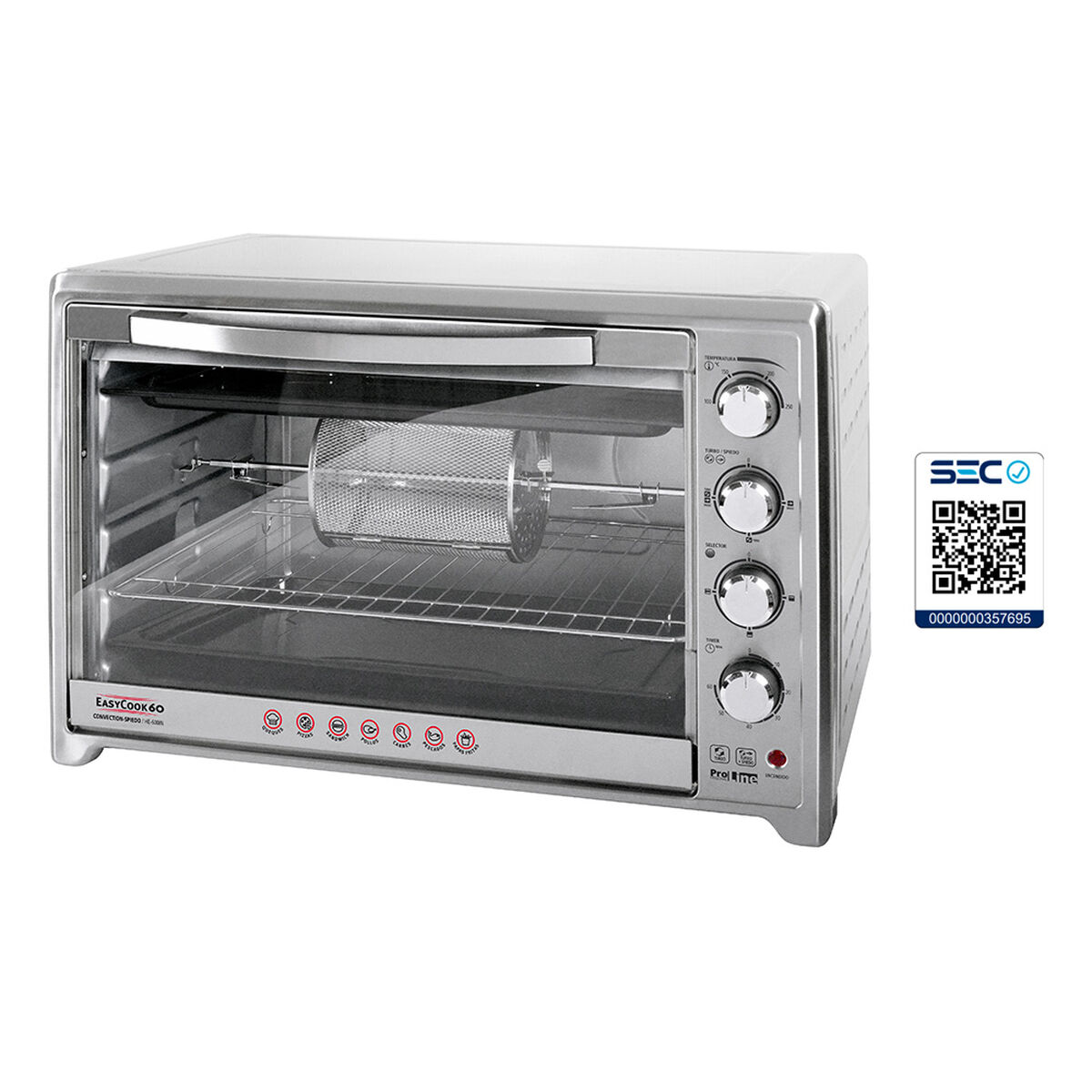 Horno Eléctrico Sindelen HE-600IN 60 lts.