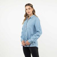 Blusa Mezclilla Manga Larga Mujer Alma Celeste, Marengo