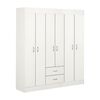 Closet Stanford 6 Puertas 2 Cajones Blanco