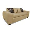 Sofá Elegant Detail Houston 3 Cuerpos Tela Beige