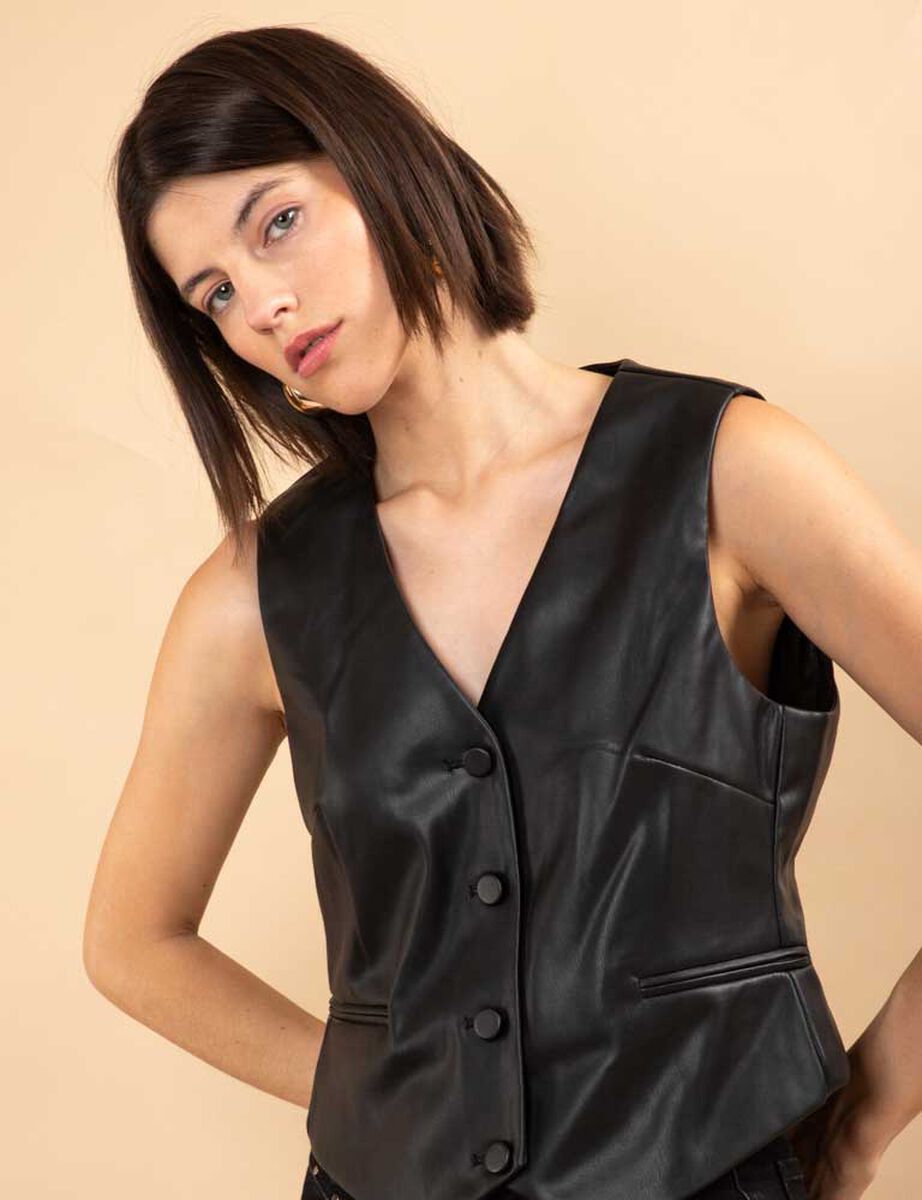 Blazer Gillete Ecocuero Mujer Zibel