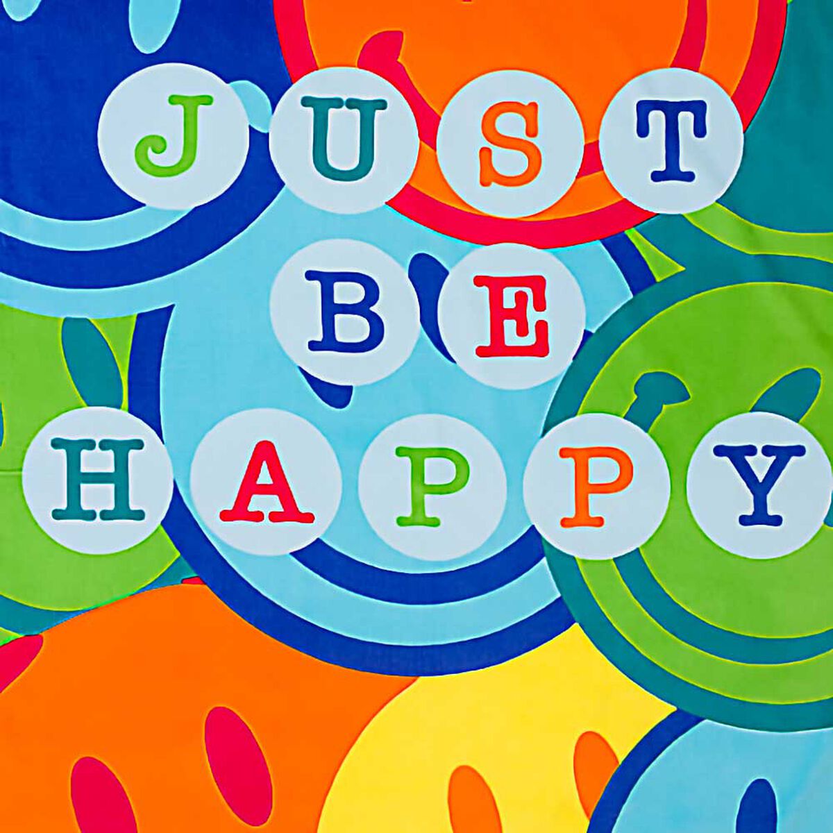 Toalla Grande de Playa Velour Casanova Happy 100 x 180 cm 