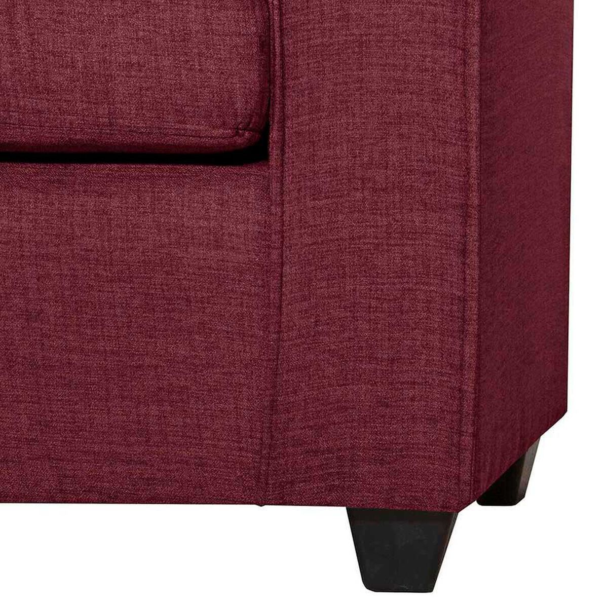 Sof&aacute; Black Factory Ranger 3 Cuerpos Burdeo