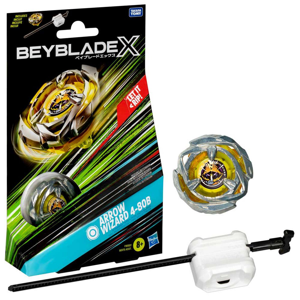 Trompo Beyblade X Kit Inicial Arrow Wizard 4-80B