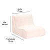 Sillón Bodevir Komodo Felpa 1 Cuerpo Azul Rey 