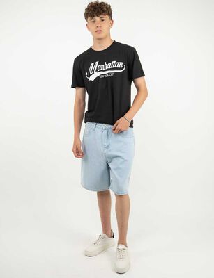 Imagen 2 del producto Bermuda Baggy Hombre Ypsd Celeste, Negro