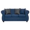 Juego de Living Black Factory Emili 5 Cuerpos Azul
