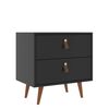 Velador Di Poretti Design Padua 2 Cajones Negro