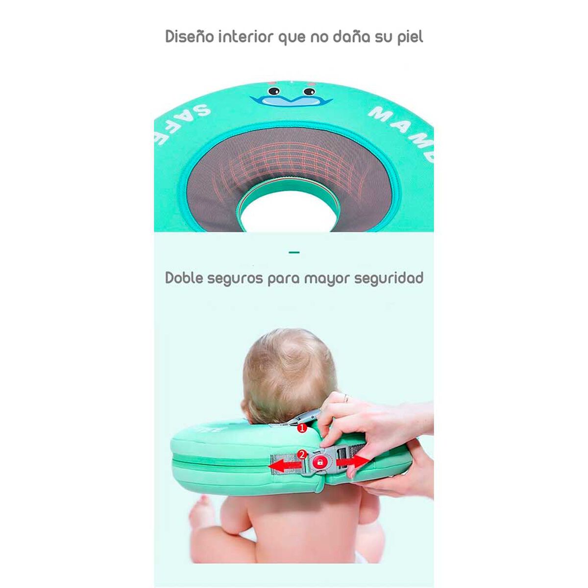 Flotador de Cuello Para Bebé Rosado By Lubabycas
