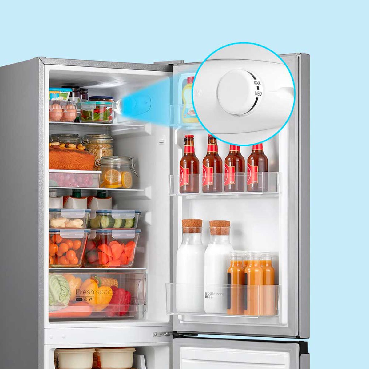 Refrigerador No Frost Midea MDRB241FGE50M 115 lts.