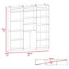 3 Estante + 3 Complementos TuHome Home Wengue