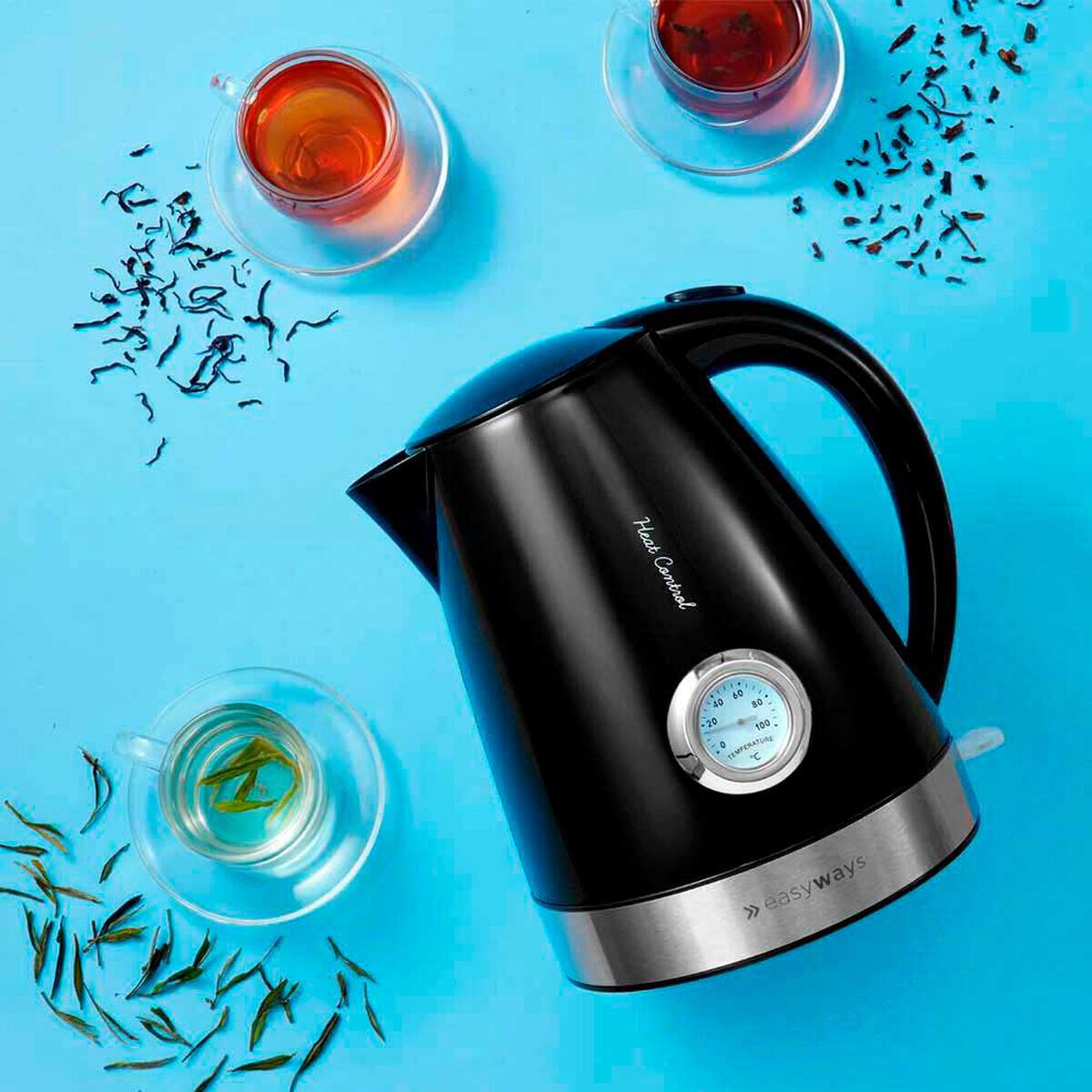 Hervidor Easyways Heat Control Negro 1,7 lts.