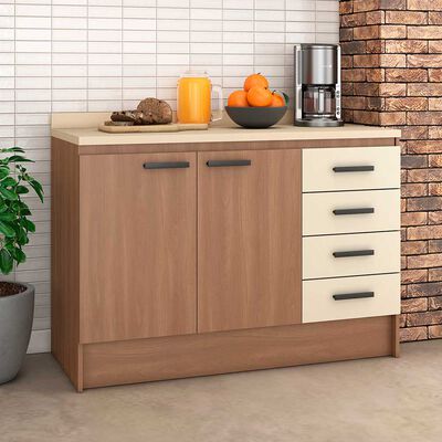 Mueble De Cocina Vekkahome Mia Beige