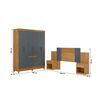 Closet Di Poretti Itatiba 6 Puertas 3 Cajones + Respaldo Ajustable