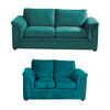 Juego de Living Latam Home Ancona 3 Cuerpos + Sofá 2 Cuerpos Turquesa