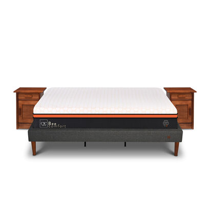 Imagen 1 del producto Cama Europea Curve CIC King Bee Comfort + 2 Veladores