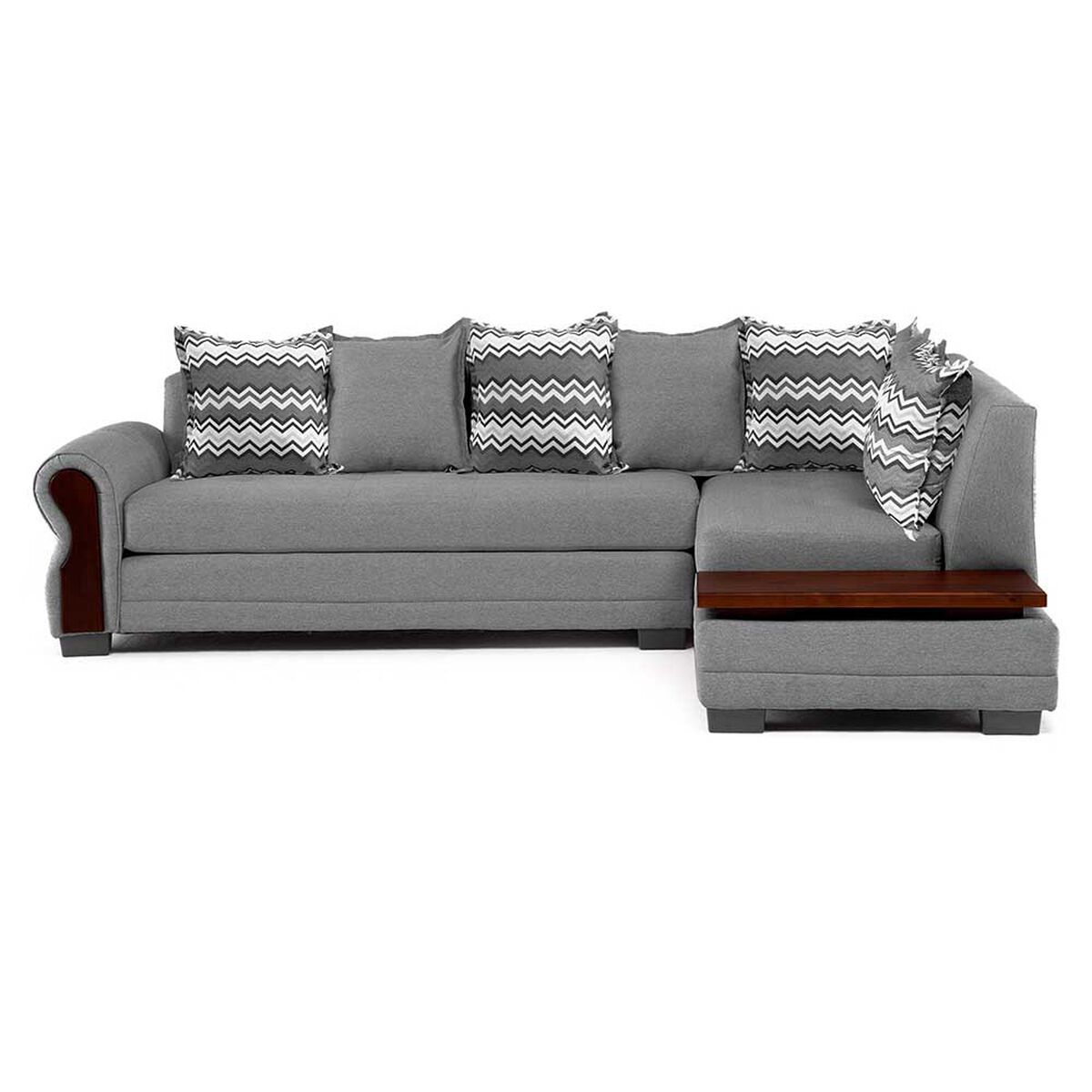 Sof&aacute; Seccional Living Factory Dakota 6 Cuerpos Gris