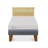 Cama Europea CIC 1,5 Plazas Excellence Plus + Respaldo Dublin Mostaza
