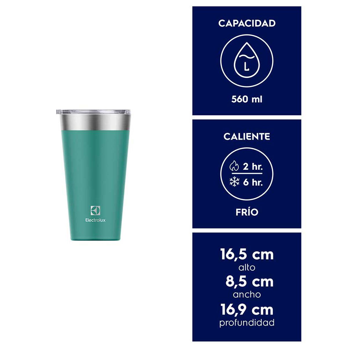 Vaso Térmico Electrolux Sense 560 ml Verde
