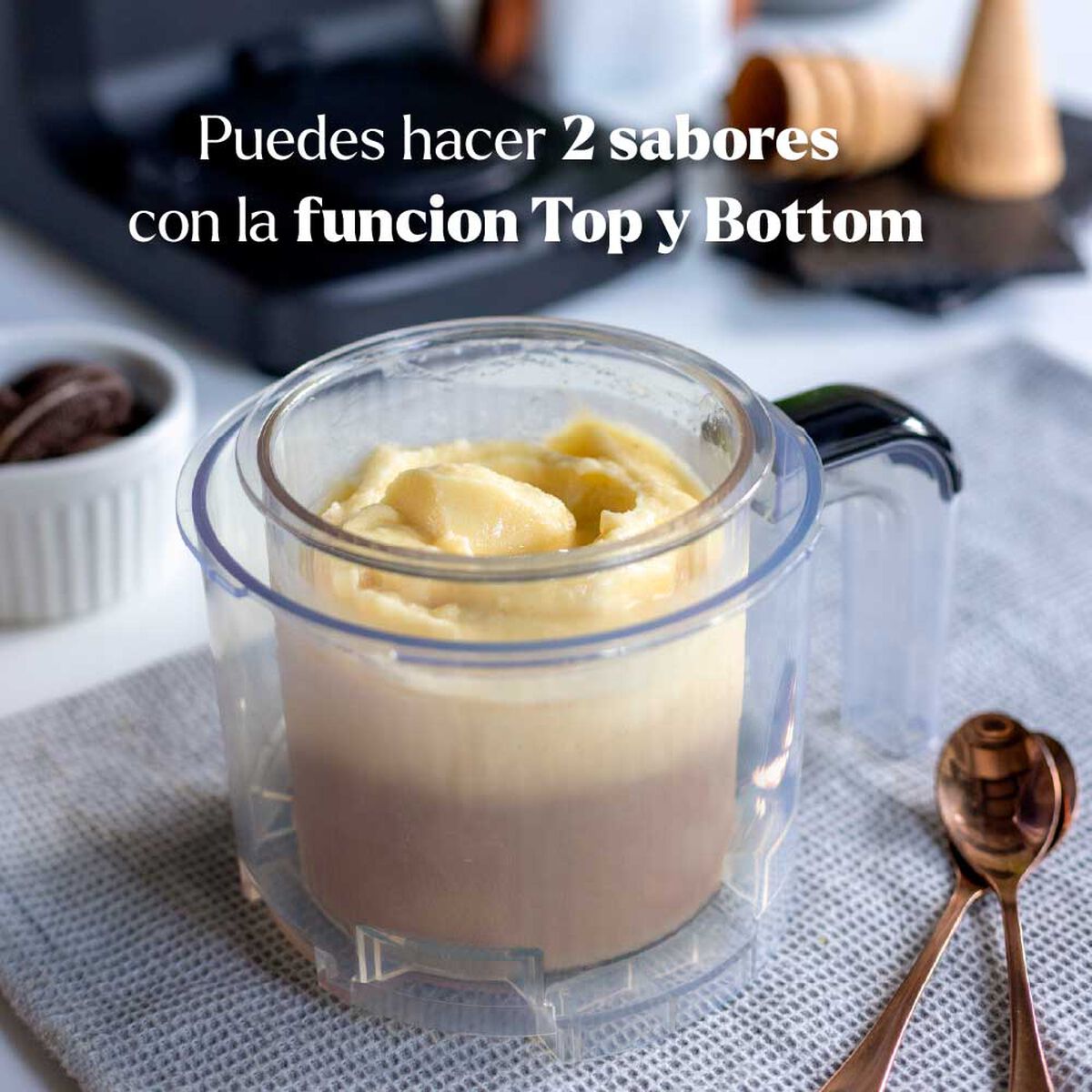 M&aacute;quina de Helado Amalfi Deluxe + 3 Bowls 500 ml EasyWays