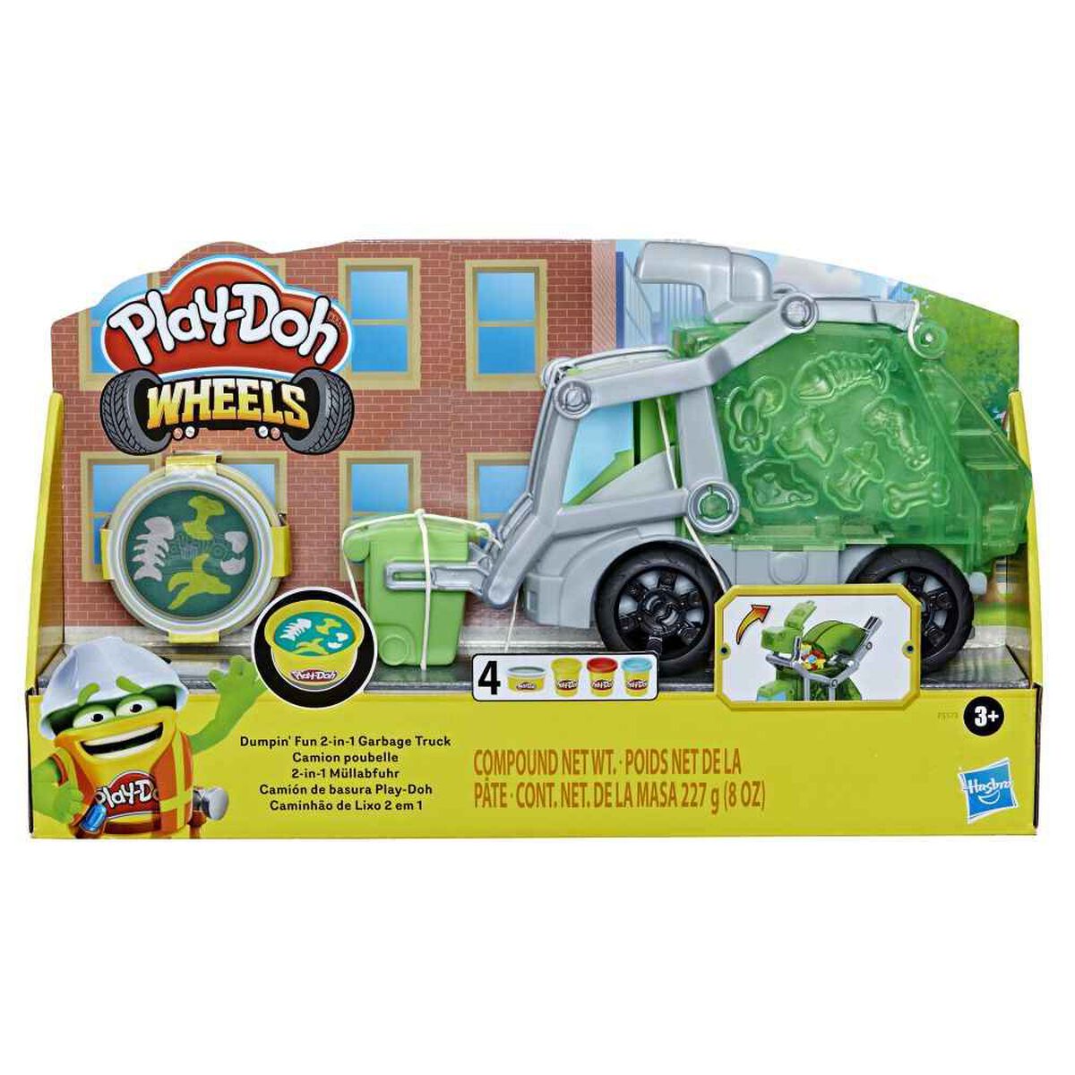 Masas y Plastilinas Play Doh Wheels Camión De Basura