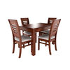 Juego de Comedor Muebles Hema Roma 4 Sillas Nogal